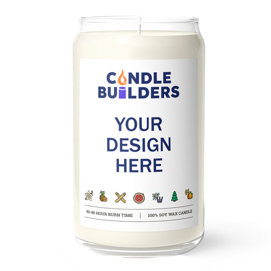Wholesale Private Label Candles: 13.75oz Clear Jar