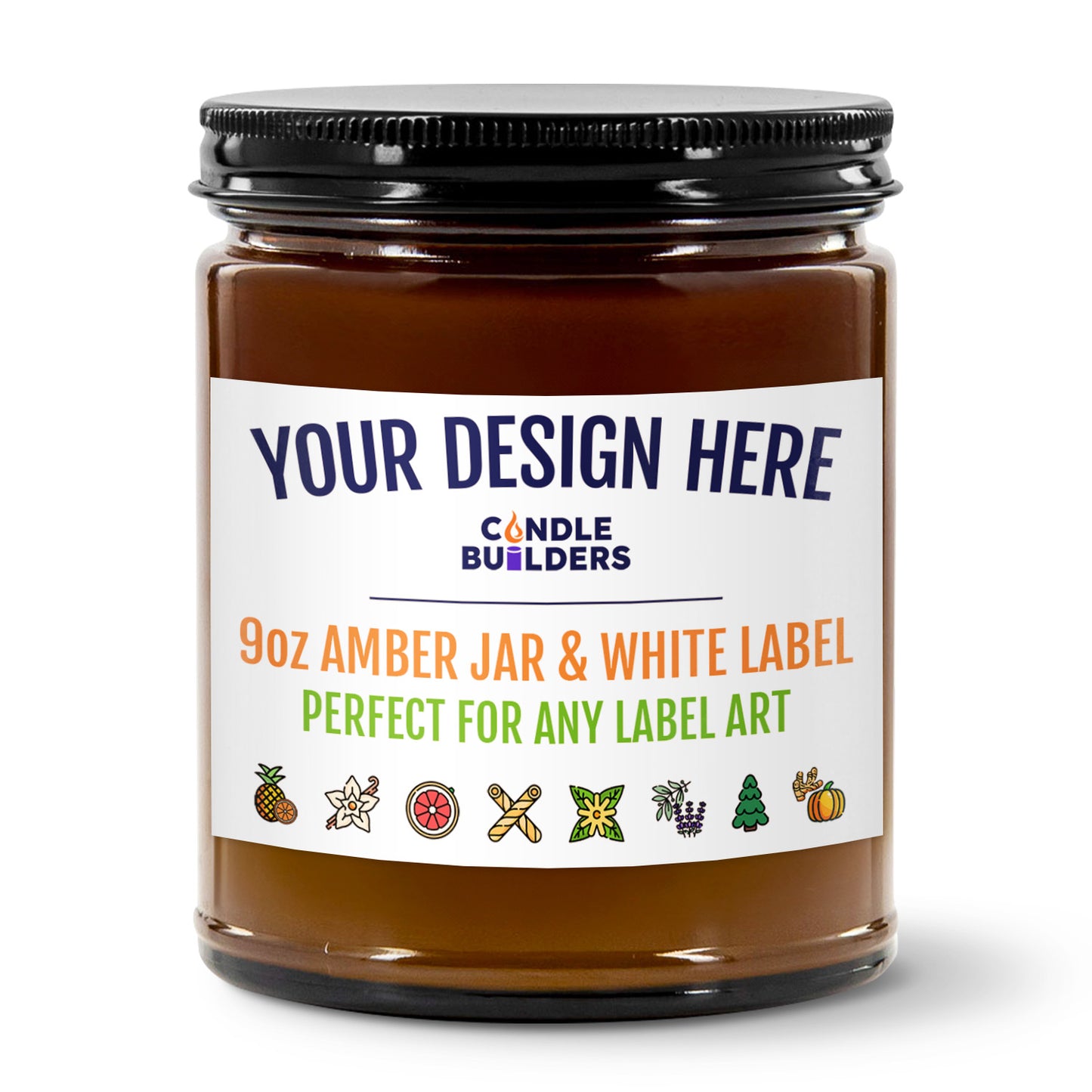 Amazon FBA Services For Private Label Candles in the USA. We offer a hands off experience and will ship your private label candles directly to Amazon for your FBA Amazon listings. Amber Jar Black Lid