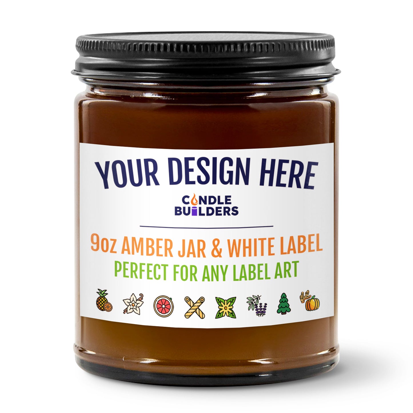 Amazon FBA Services For Private Label Candles in the USA. We offer a hands off experience and will ship your private label candles directly to Amazon for your FBA Amazon listings. Amber Jar Black Matte Lid