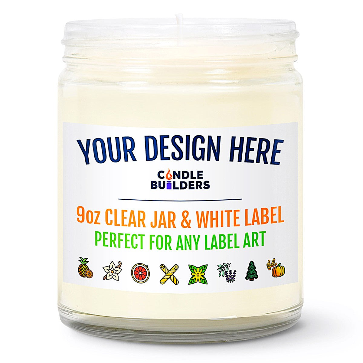 Image of a private label hand made candle that can be sold and drop shipped for Etsy Sellers.
