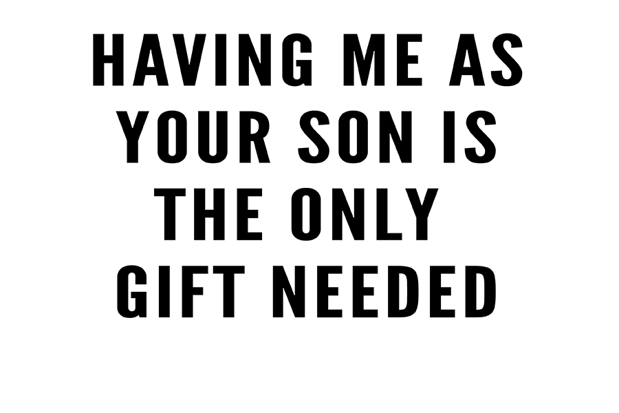Having Me As Your Son If A Gift | Candle Label Mockup