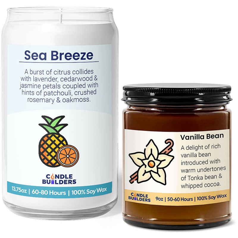 Try samples candles from candle builders. Image shows random examples of candles you can test before you start your drop ship business. 