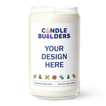 Wholesale Private Label Candles: 13.75 Clear Jar