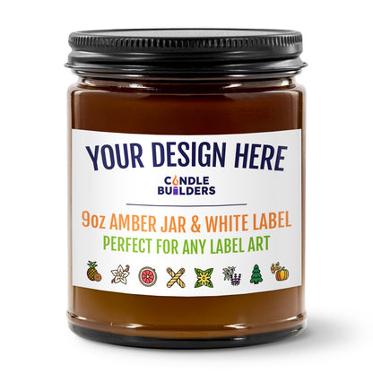 Amazon FBA Services For Private Label Candles in the USA. We offer a hands off experience and will ship your private label candles directly to Amazon for your FBA Amazon listings. Amber Jar Black Matte Lid