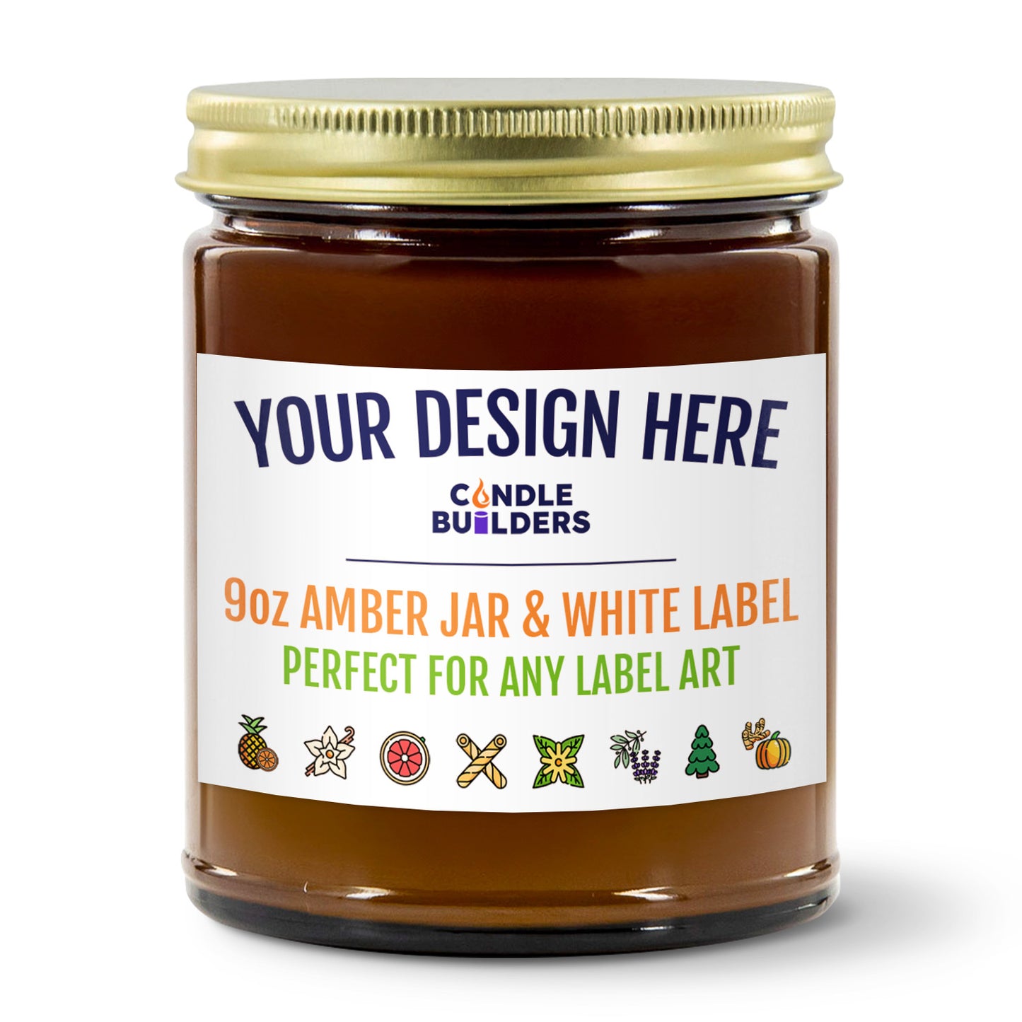Amazon FBA Services For Private Label Candles in the USA. We offer a hands off experience and will ship your private label candles directly to Amazon for your FBA Amazon listings. Amber Jar Gold Lid