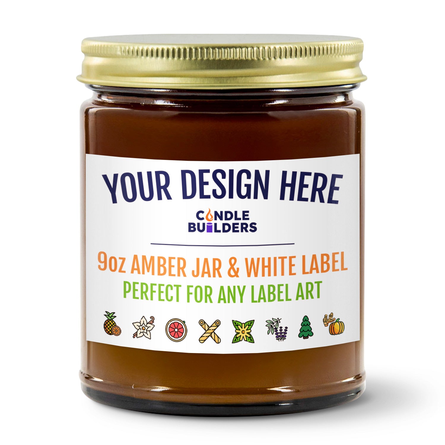 Amazon FBA Services For Private Label Candles in the USA. We offer a hands off experience and will ship your private label candles directly to Amazon for your FBA Amazon listings. Amber Jar Gold Lid