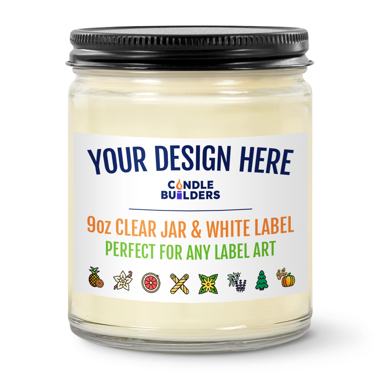 Amazon FBA Services For Private Label Candles in the USA. We offer a hands off experience and will ship your private label candles directly to Amazon for your FBA Amazon listings. Clear Jar Black Matte Lid