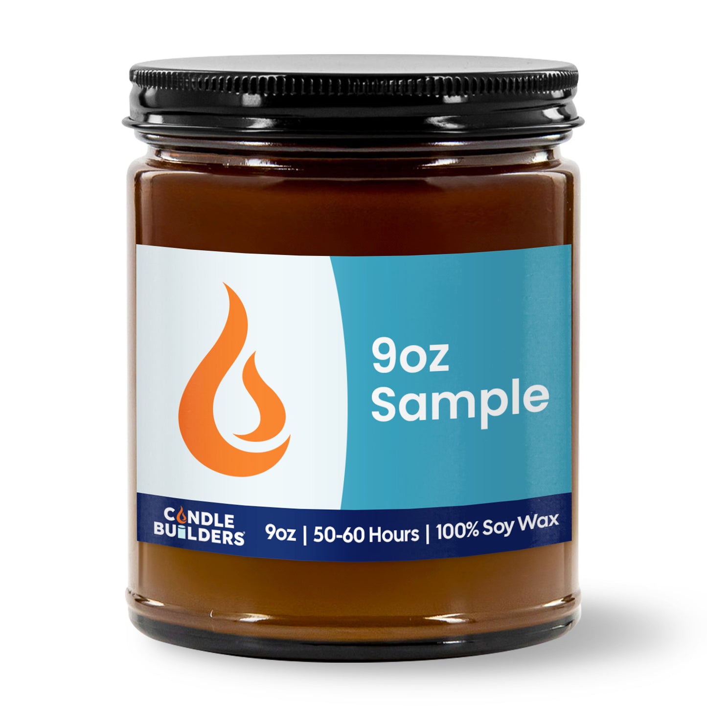 Sample 9oz Amber Jar Soy Wax Candles
