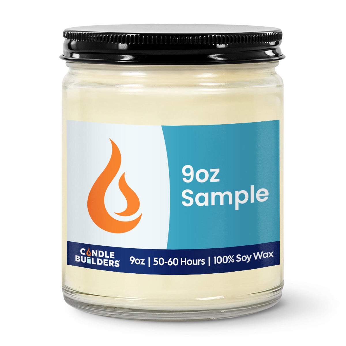 Sample 9oz Clear Jar Soy Wax Candles