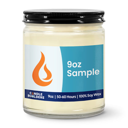 Sample 9oz Clear Jar Soy Wax Candles