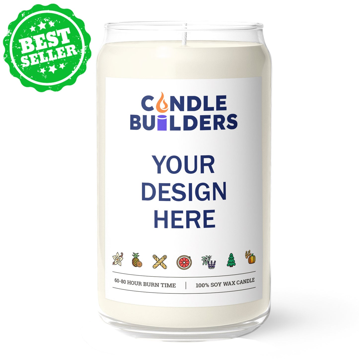 Wholesale Private Label 13.75oz Candles with soy wax. Premium quality, hand-poured in New Hampshire. 