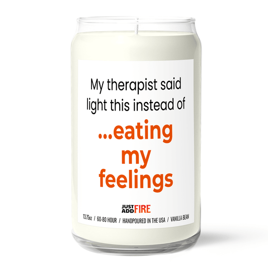 My Therapist Says Light This Instead of Eating My Feelings Candle