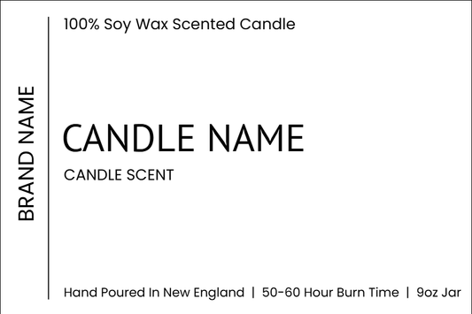 Candle White Label Mockup 3" x 2" - Design 001