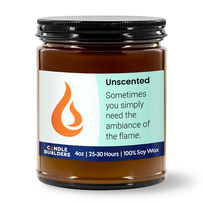 Sample 4oz Amber Jar Soy Wax Candle