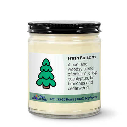 Sample 4oz Clear Jar Soy Wax Candle