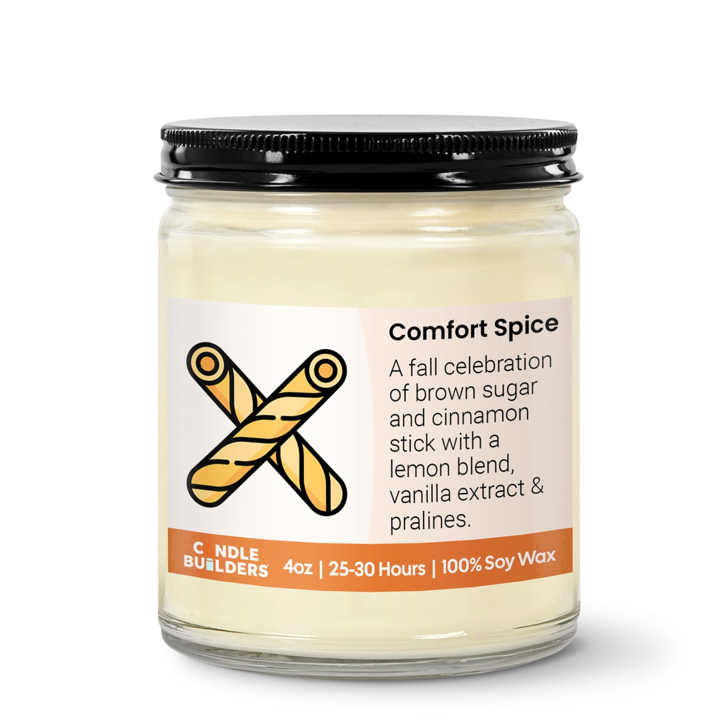 Sample 4oz Clear Jar Soy Wax Candle