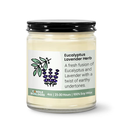 Sample 4oz Clear Jar Soy Wax Candle