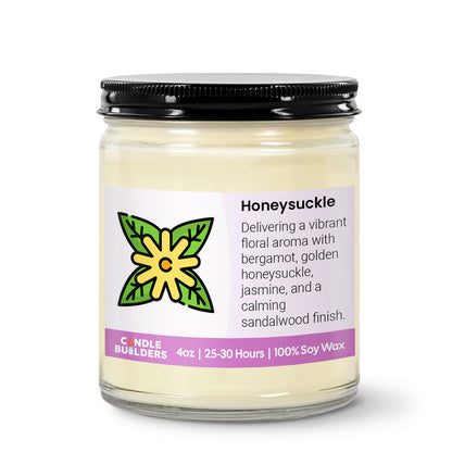 Sample 4oz Clear Jar Soy Wax Candle