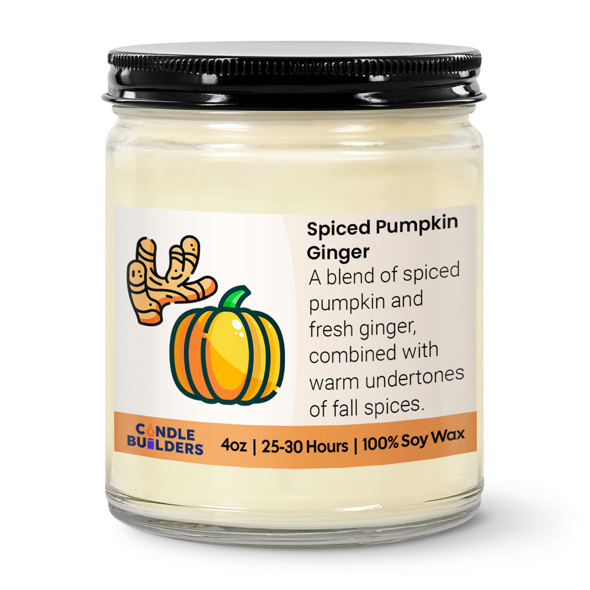Sample 4oz Clear Jar Soy Wax Candle