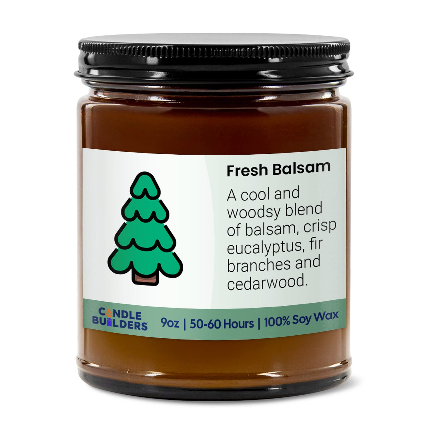 Sample 9oz Amber Jar Soy Wax Candle