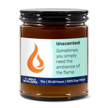 Sample 9oz Amber Jar Soy Wax Candle