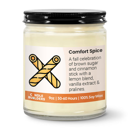 Sample 9oz Clear Jar Soy Wax Candle
