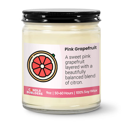 Sample 9oz Clear Jar Soy Wax Candle