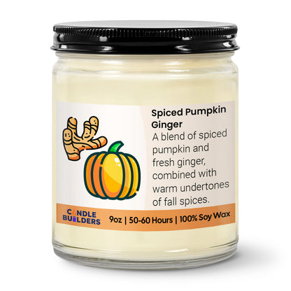 Sample 9oz Clear Jar Soy Wax Candle