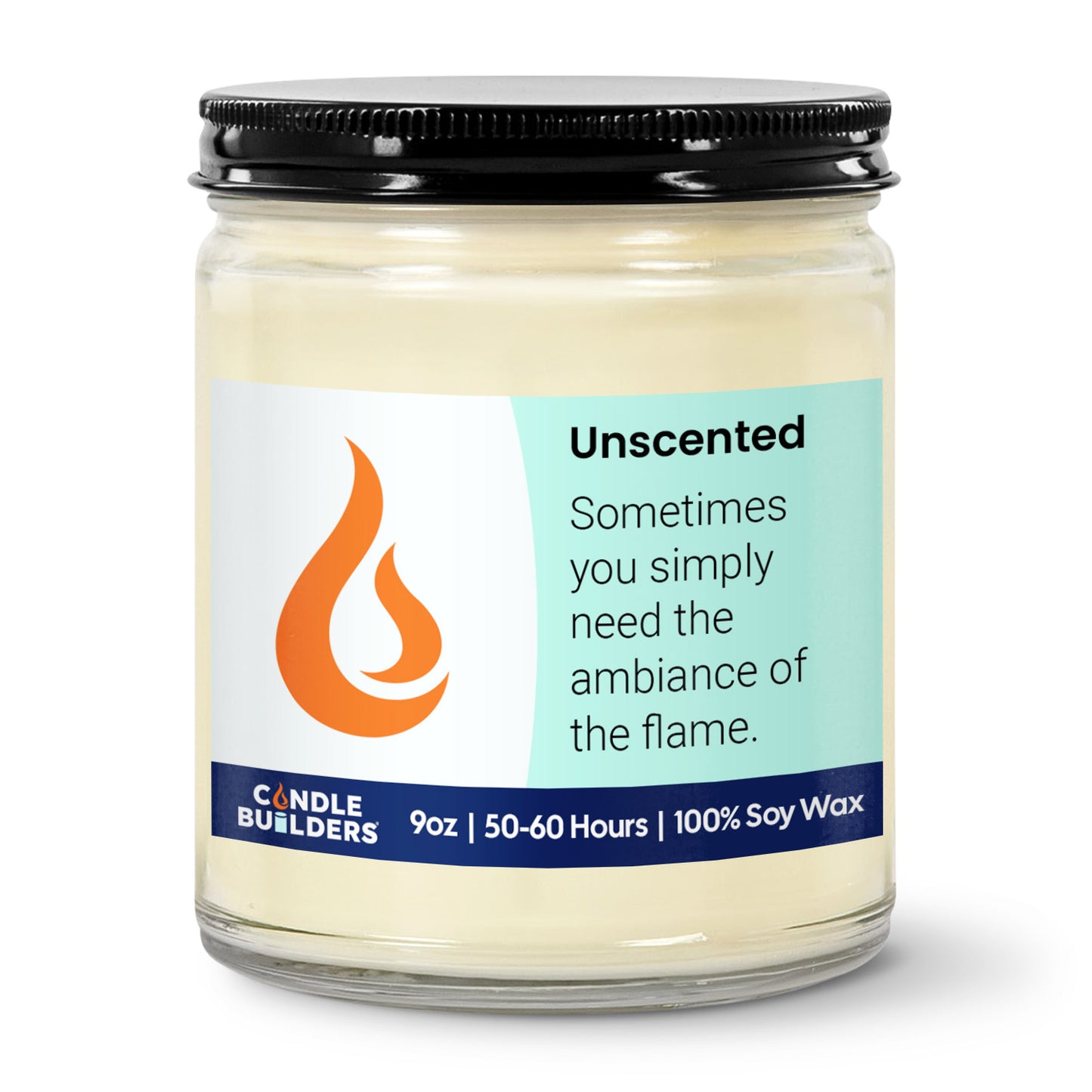 Sample 9oz Clear Jar Soy Wax Candle