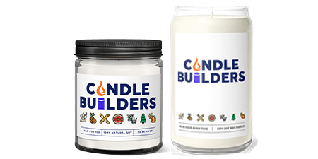 Example of the two candle products for this order. 