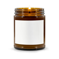 Customize Your Amber Vessel 7.5 oz Candle (White or Kraft Label)