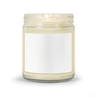 Customize Your Clear Vessel 7.5oz Candle (White or Kraft Label)